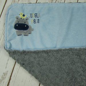 Jungle Pals Hippo Baby Boy Blanket Mini Muffin
